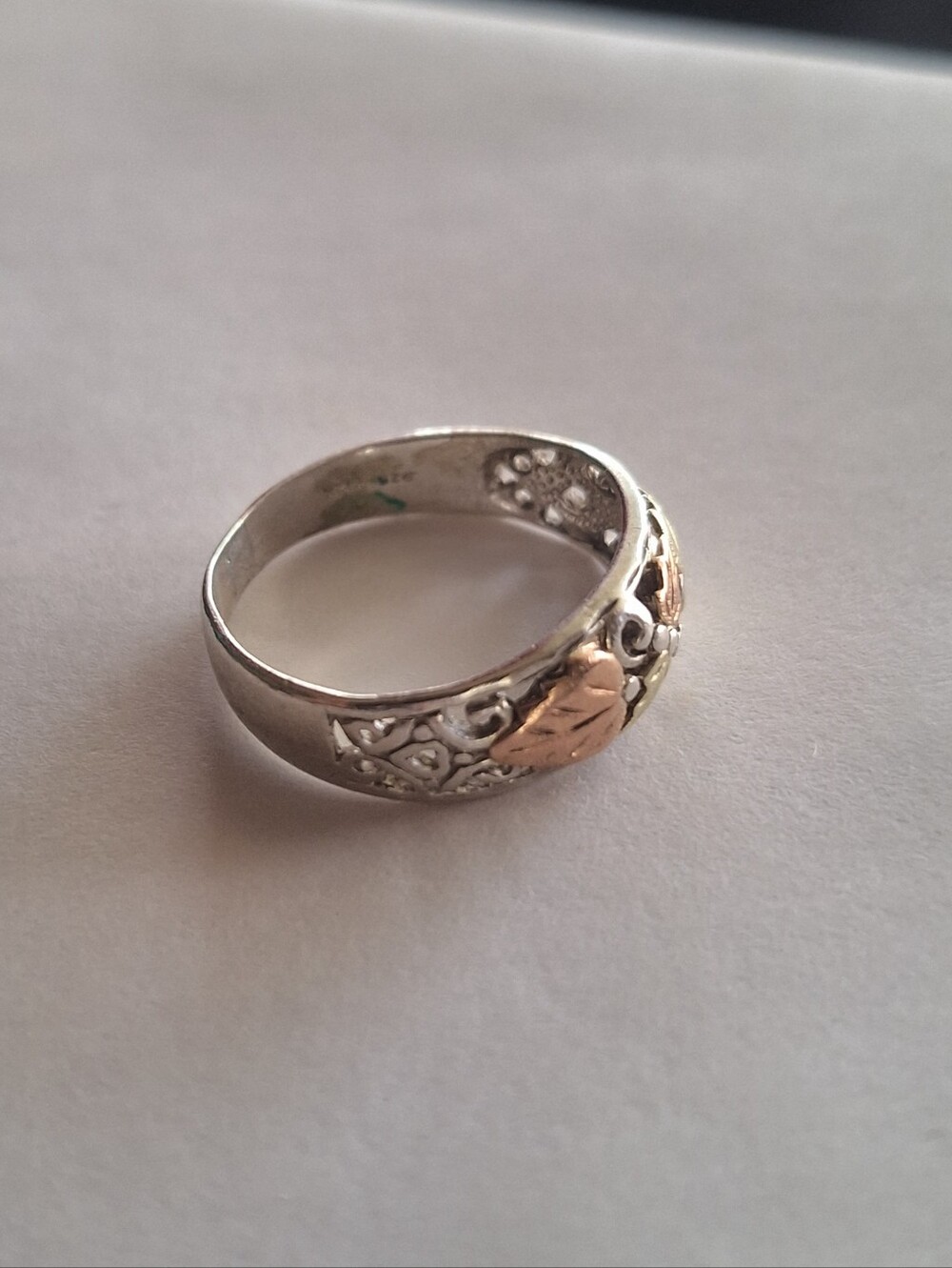 No Offers Low Price Black Hills Gold Sterling Silver Men’s Ring Size 9.5 RGC - Picture 7 of 12